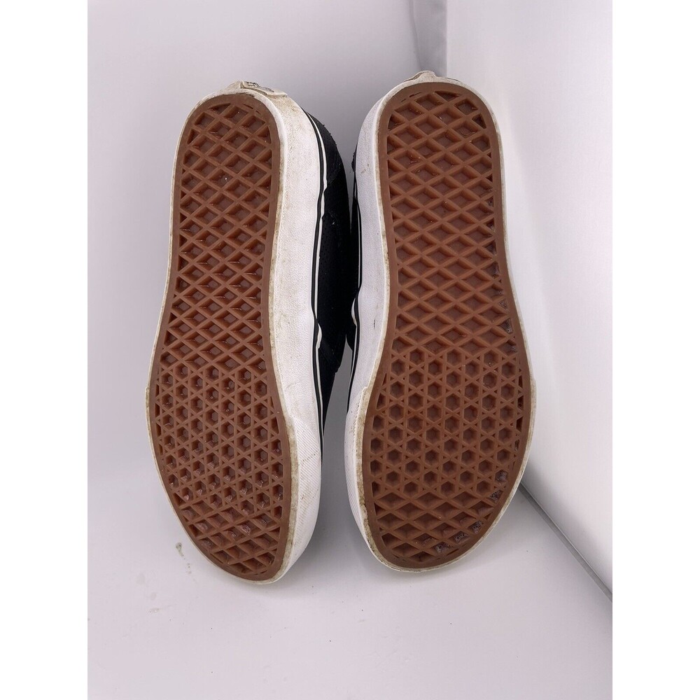 Vans Classic Slip-On Leather Black Skateboarding Shoes Womens Size 6 #508731 - Picture 7 of 7